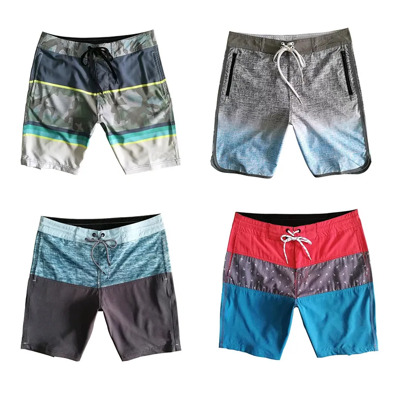 Herren-Bademode, Strandshorts, wasserdicht, schnell trocknend, Badeshorts, Bermuda, Surf-Boardshorts, Sommer, lockere, lässige kurze Hosen, 16 Farben