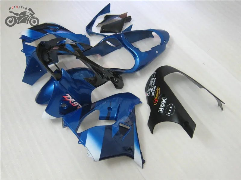 Kawasaki Ninja ZX9R 2000 2001 Mavi Siyah Kaplama Seti Yi TL17