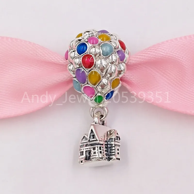 Andy Jewel Otantik 925 Gümüş Boncuk DSN Up House Balonlar Charm Charms Avrupa Pandora Stil Takı Bilezikler Kolye Uyar 798962C