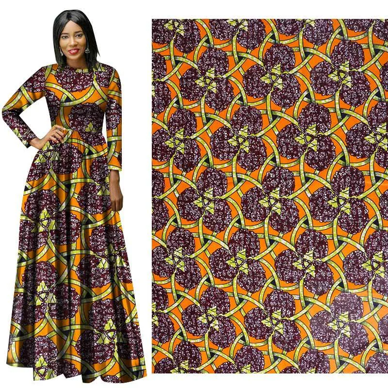 Ankara African Real Wax Prints Tkaniny Tkanina Tkanina Binta Prawdziwe Wax Wysokiej Jakości Afrykańska tkanina do Dress Dress