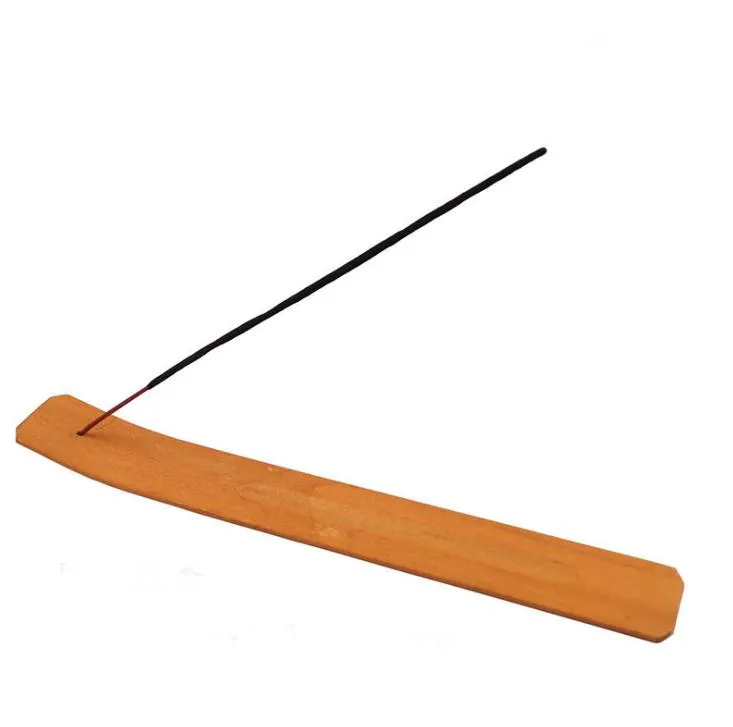 Natural Plain Wood Wooden Incense Stick Ash Catcher Burner Holder