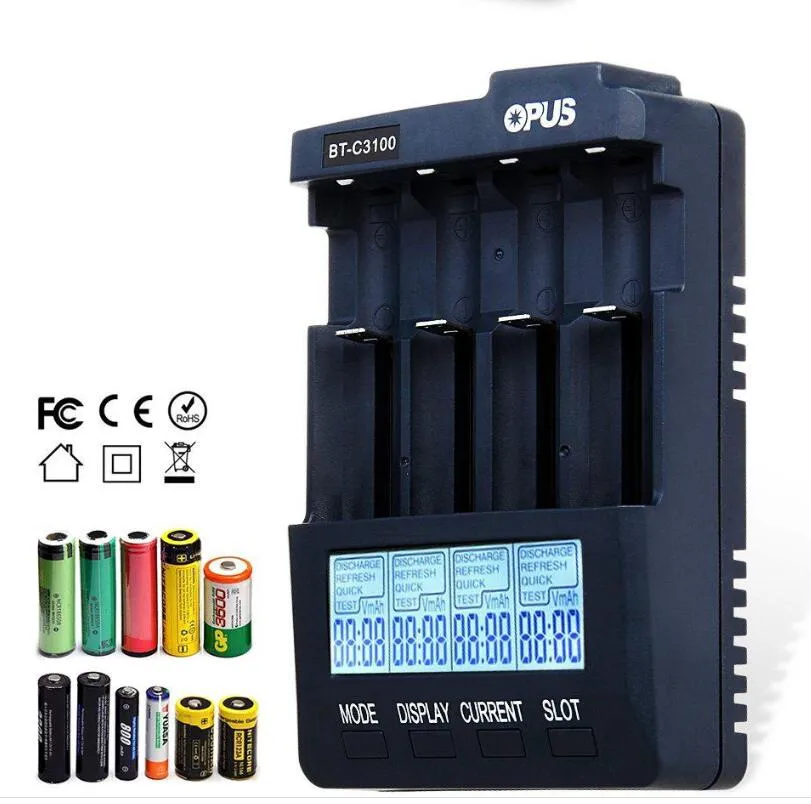 Pile Ricaricabili Kit Caricabatterie POWEROWL Con 4 Batterie AA 2800mAh Pile Ricaricabili Kit Caricabatterie POWEROWL Con 4 Batterie AA 2800mAh
