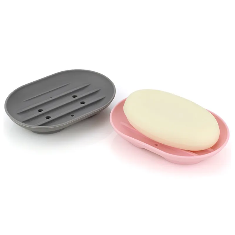 Гибкое силиконовое мыло для тарелок с нескользящей ванной держатель для мыла мода конфеты цвет хранения мыло стеллаж контейнер для ванной душ DBC VT0600