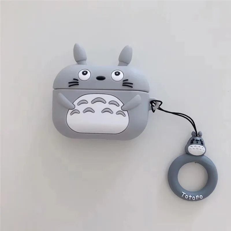 For Airpods Pro Case Cute Cartoon Totoro Airpods Pro Shell Earphone For AirPods 3 Cover With Anti Lost Hook Clasp Keychain From Ultracases, $6.33 | DHgate Israel