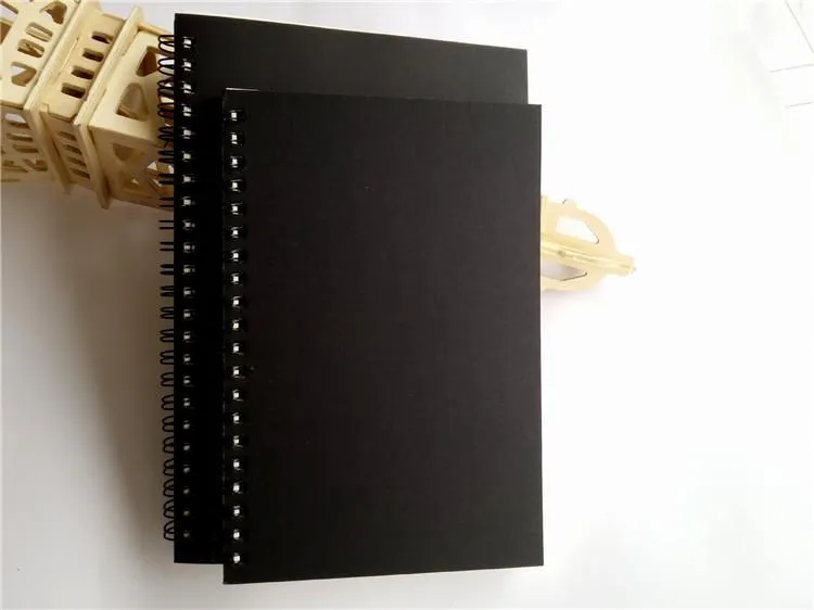 Cuaderno de papel negro, Bloc de notas, boceto, grafiti, cuaderno