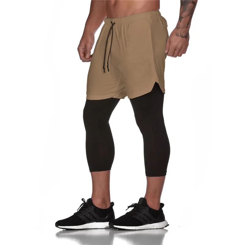 2 In 1 Running Pants Men Jogging Leggings Short Pants Fitness Sport Gym  Pants Men Training Trousers Male Sportswear V209738032 From 19,92 €