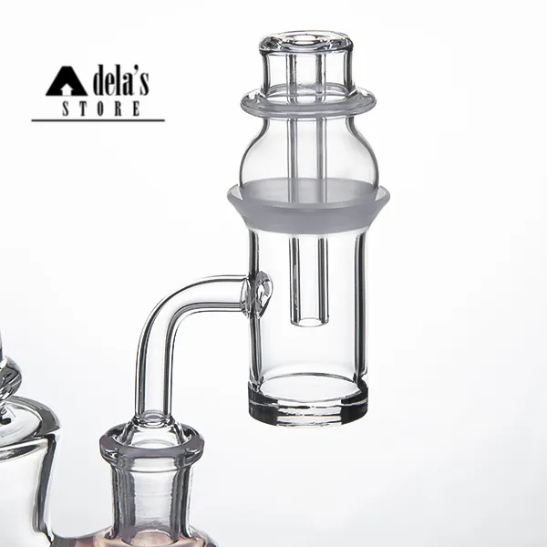 Quartz Banger Nail Rook afgeschuind Rand Glass Carb Cap OD: 33mm voor Bong Ball en Socket Nagels Waterleidingen DAB RIGS 737