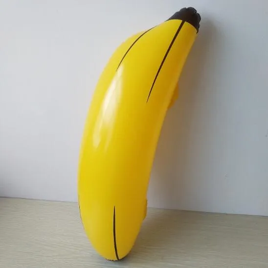 100 pièces créatif gonflable grande banane 68 cm sauter piscine eau jouet enfants enfants fruits jouets fête décoration