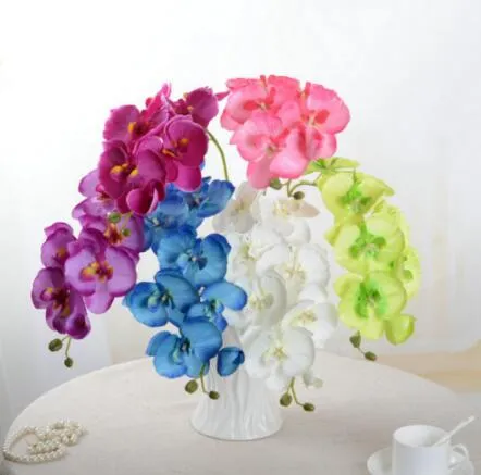 Sztuczny motyl Orchid Jedwabny Kwiat Home Wedding Party Phalaenopsis Decor