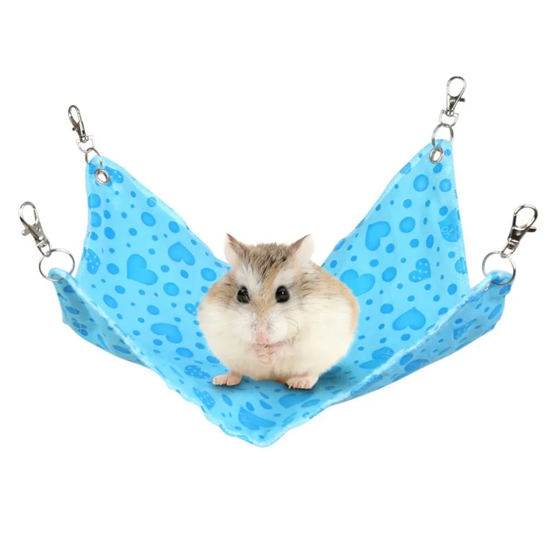 Hamac pour animaux de compagnie Hamster tapis suspendu cochon d'inde Chinchilla lapin Cage pour Hamsters hamac de couchage pour animaux de compagnie accessoires de lit suspendus