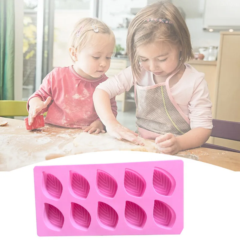 Chocolate Mold Silicone Silicone Baking Molds Shapes 10 Holes Tray Leaf Shape Cake Soap Candy Jelly Cookies Mould Pastry Decorating Tools From Ecofriendlyshop 2.82 DHgate.Com