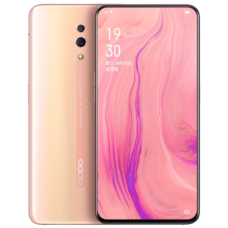 Оригинальный OPPO RENO 4G LTE сотовый телефон 6 ГБ RAM 128GB 256GB ROM Snapdragon 710 OCTA CORE 48.0MP AI NFC Android 6.4 "Amoled полноэкранный отпечаток пальцев ID Face Smart Mobile