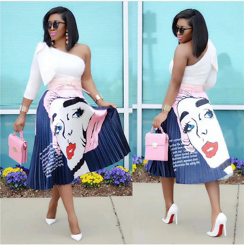 Pleated Cartoon Skirt For Women Versatile Long Dress For Commuting Or Holiday Parties From Clothing trade 25.12 DHgate.Com