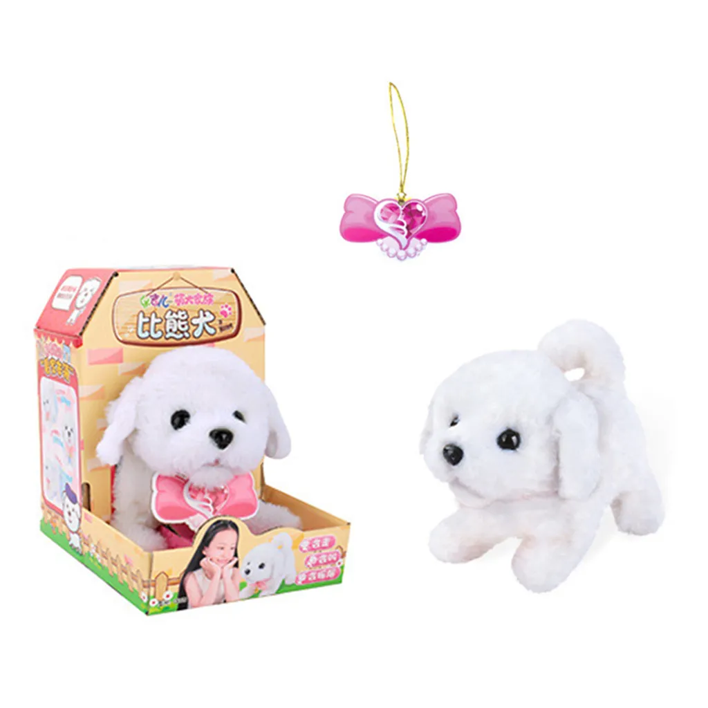 Jouet électronique Pour Chiot En Peluche, Blanc Chantant Un Cadeau