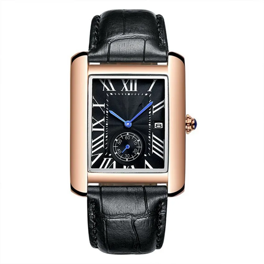 Relógio RELÓGIO 2019 watch.gift top de luxo casual quartzo analógico couro homens moda masculina preto e branco dos homens