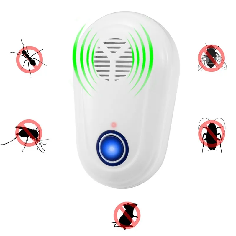 Ultrasonic Mosquito Repellent Ultrasonic Cockroach Rat Repellent EU/US/UK Plug Ultrasonic Mosquito Killer for House Reasturant