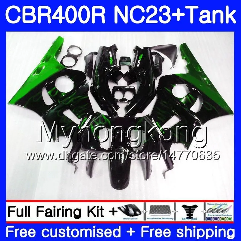 +Tank For HONDA CBR 400 RR 400RR CBR400RR 88 89 90 91 92 93 266HM.AA NC29 Green flames CBR400 RR NC23 1988 1989 1990 1991 1992 1993 Fairing