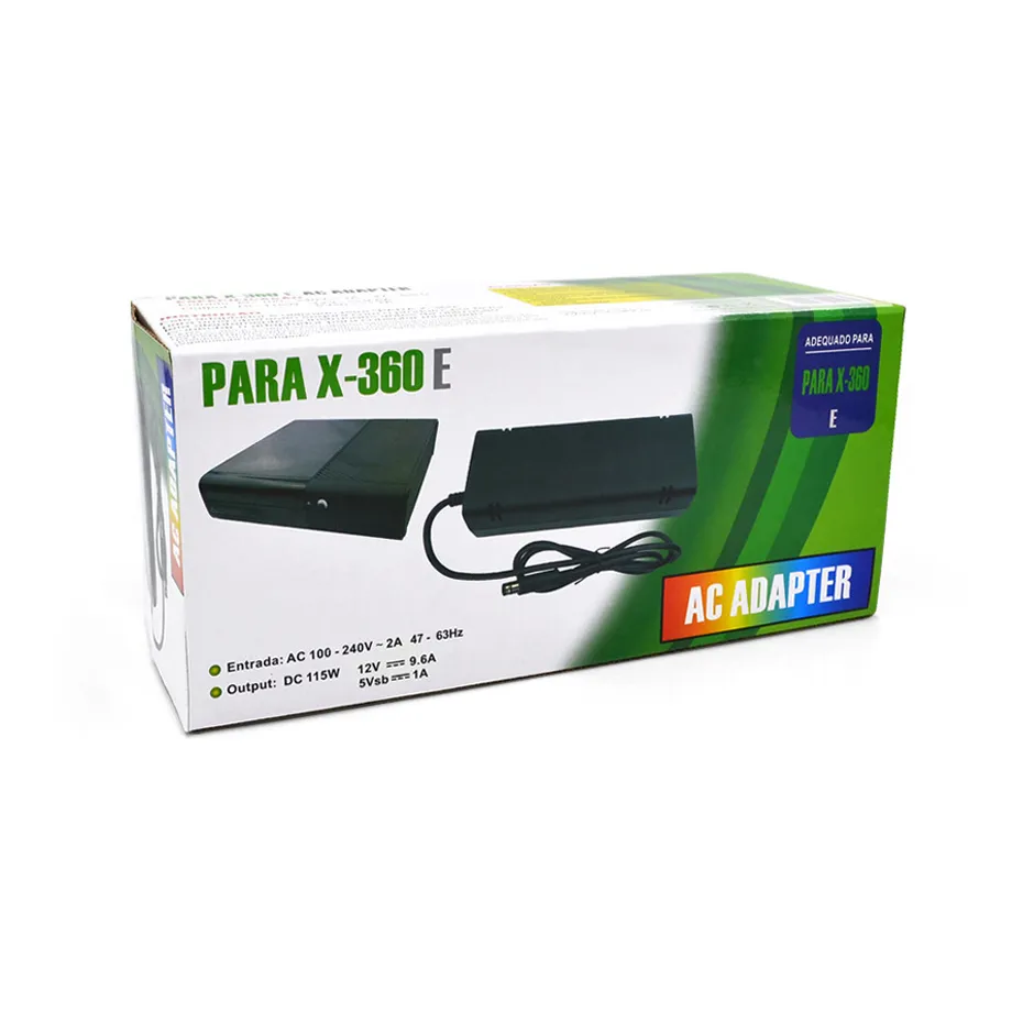 Per xbox 360 e Cavo adattatore per caricabatterie CA per alimentatore per Microsoft Xbox 360 E 360e Console host