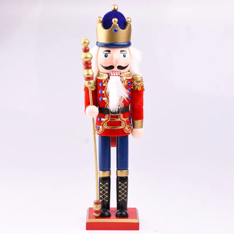 Casse-Noisettes De Noël Traditionnel En Bois, Décor De Noël Festif Figurine De Soldat Casse-Noisette Ensemble D'ornement, Collection De Poupées Casse-Noisette Cadeau De Noël (4pcs Set