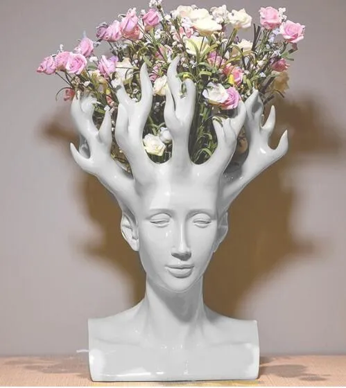 ヴィンテージクラフトフラワーアレンジメント花瓶装飾創造的な装飾品$Qi アートフラワー花瓶 を$98.5 | DHgate