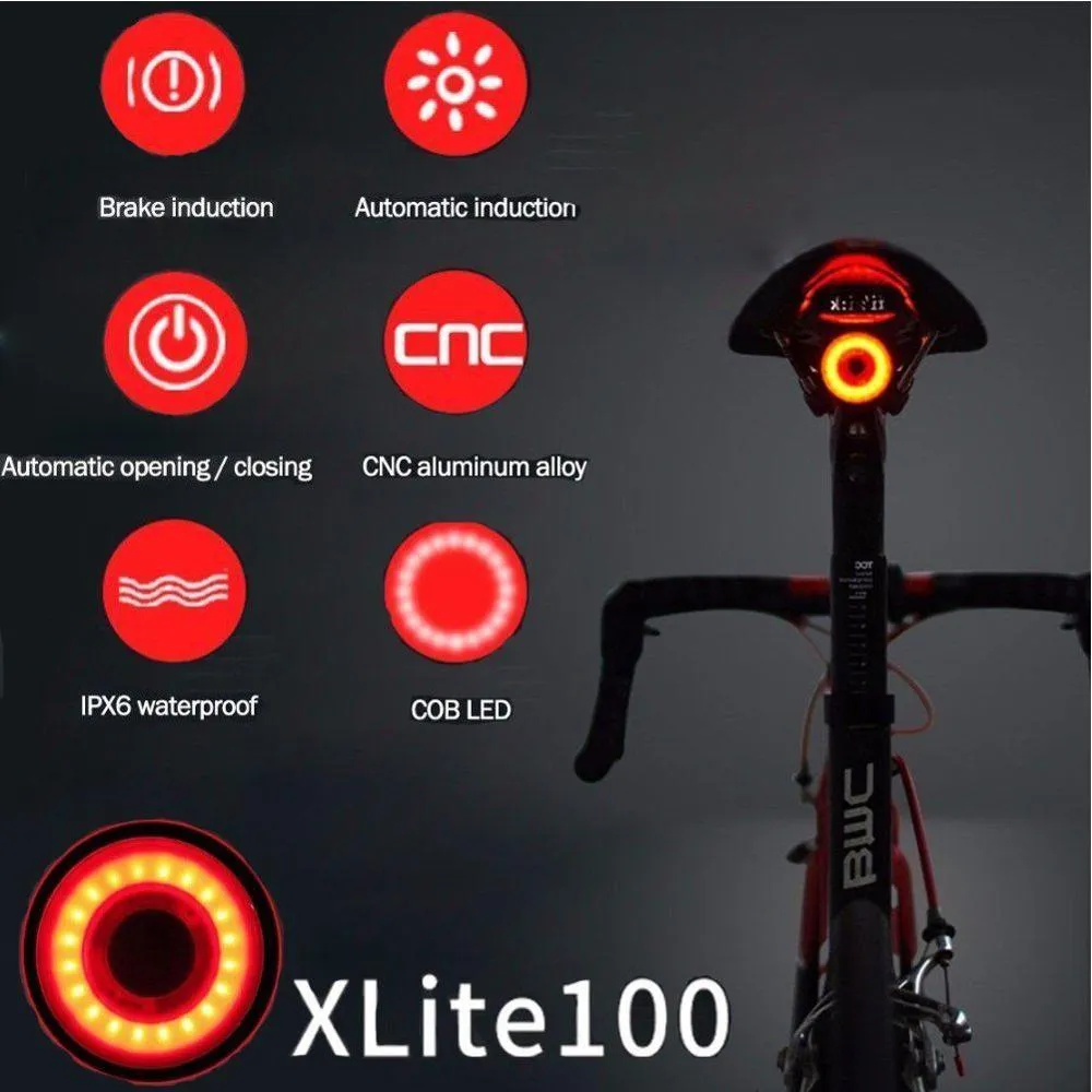 Luce Posteriore LED Giyo Smart Per Bici Con Sensore Di Frenata - Sicurezza MTB E Strada