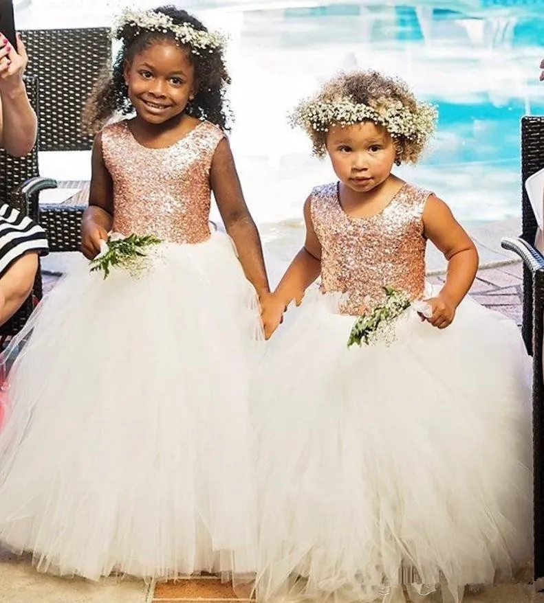 gold flower girl dresses