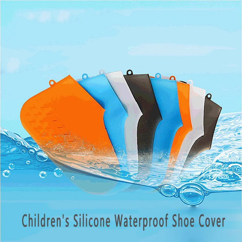 Silicone Shoe Cover Reusable Waterproof Outdoor Camping Slip-resistant Rubber Ra