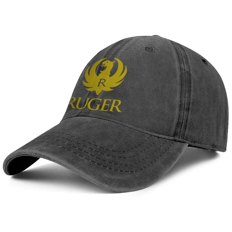 Ruger Yellow Logo Unisex denim baseball cap cool blank cute best hats Drills Blue Gowild Camo White Deer Out Doors Mountain Warning Gun