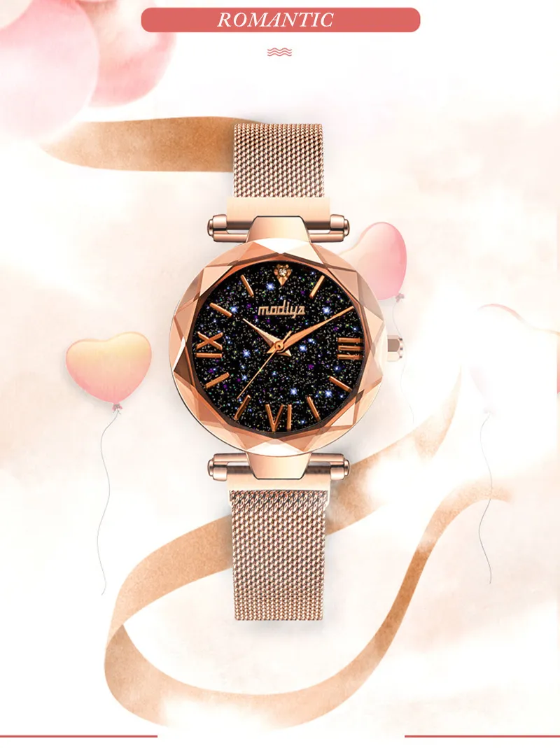 Luxury women watches ladies magnetic starry sky clock online fashion diamond female quartz wristwatches relogio feminino zegarek damski
