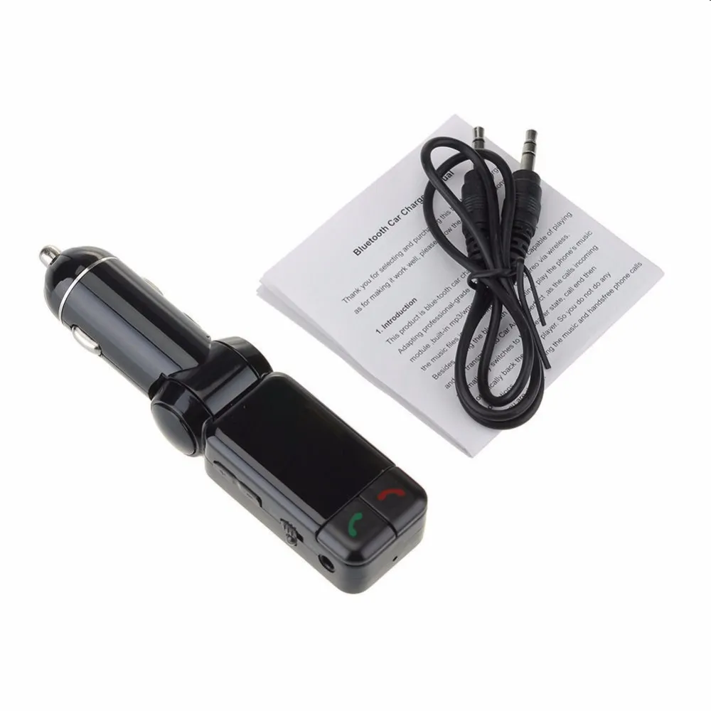 Bluetooth USB Car Charger FM Transmitter Hands Free MP3 Audio Player Wireless Modulator BC06 for Mobile Phone