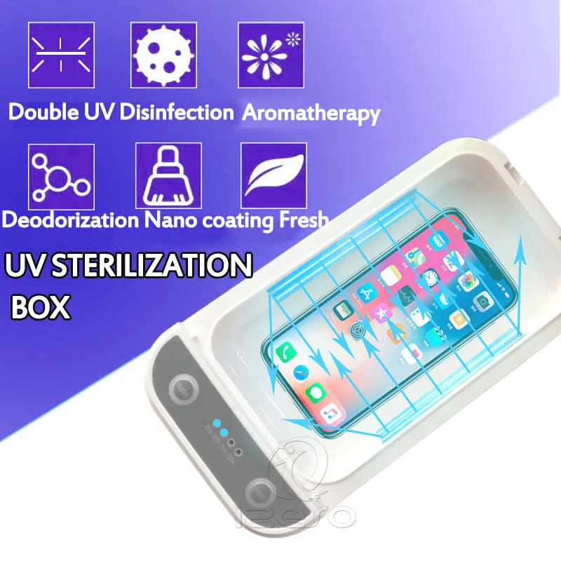10W Téléphone UV Lumière Stérilisateur Boîte Nettoyeur Personnel