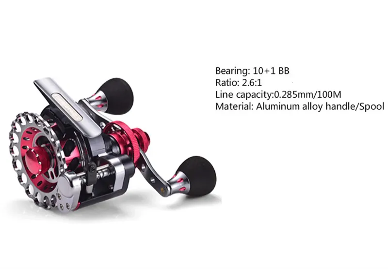 Metal Automatic Cable Fly Fishing Reel Ice Ratio 2.6:1 Trolling Reels  10+1BB Right/Left Baitcasting Raft Reel From Hzr1314, $47.24