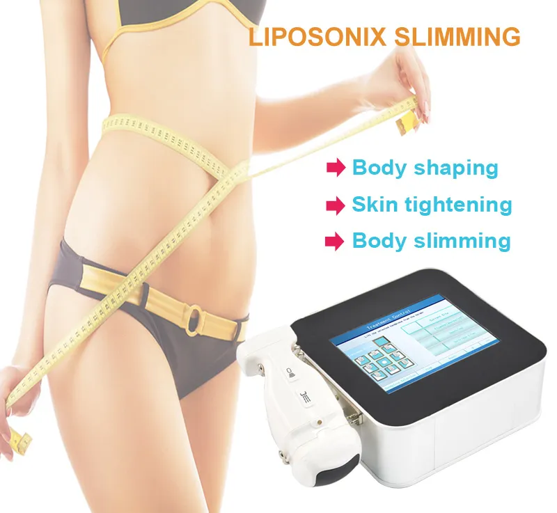 2 cartridges portable liposonix for body slimming cellulite removal weight loss home use machine