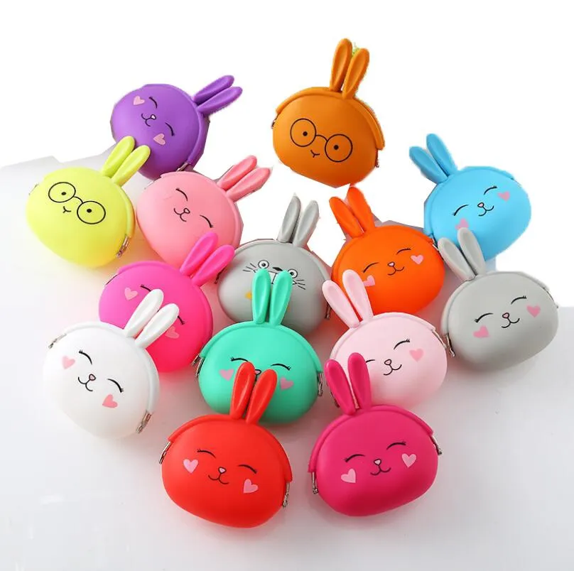 Silicone Coin Purse Cute Cartoon Rabbit Coin Purse Women Girls Small Wallet Mini Key Bag Kawaii Pouch Gift From 1 21 DHgate