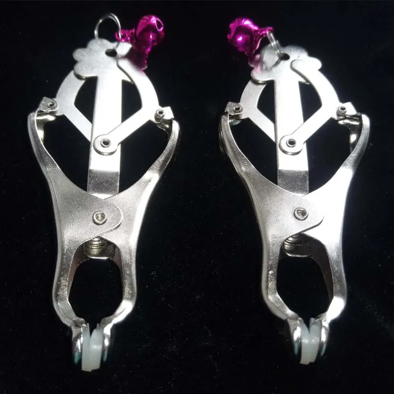 Fantasy Nipple Clamps Breast Clamps Sex Metal Chain Clip Women Adult Flirt  Toy