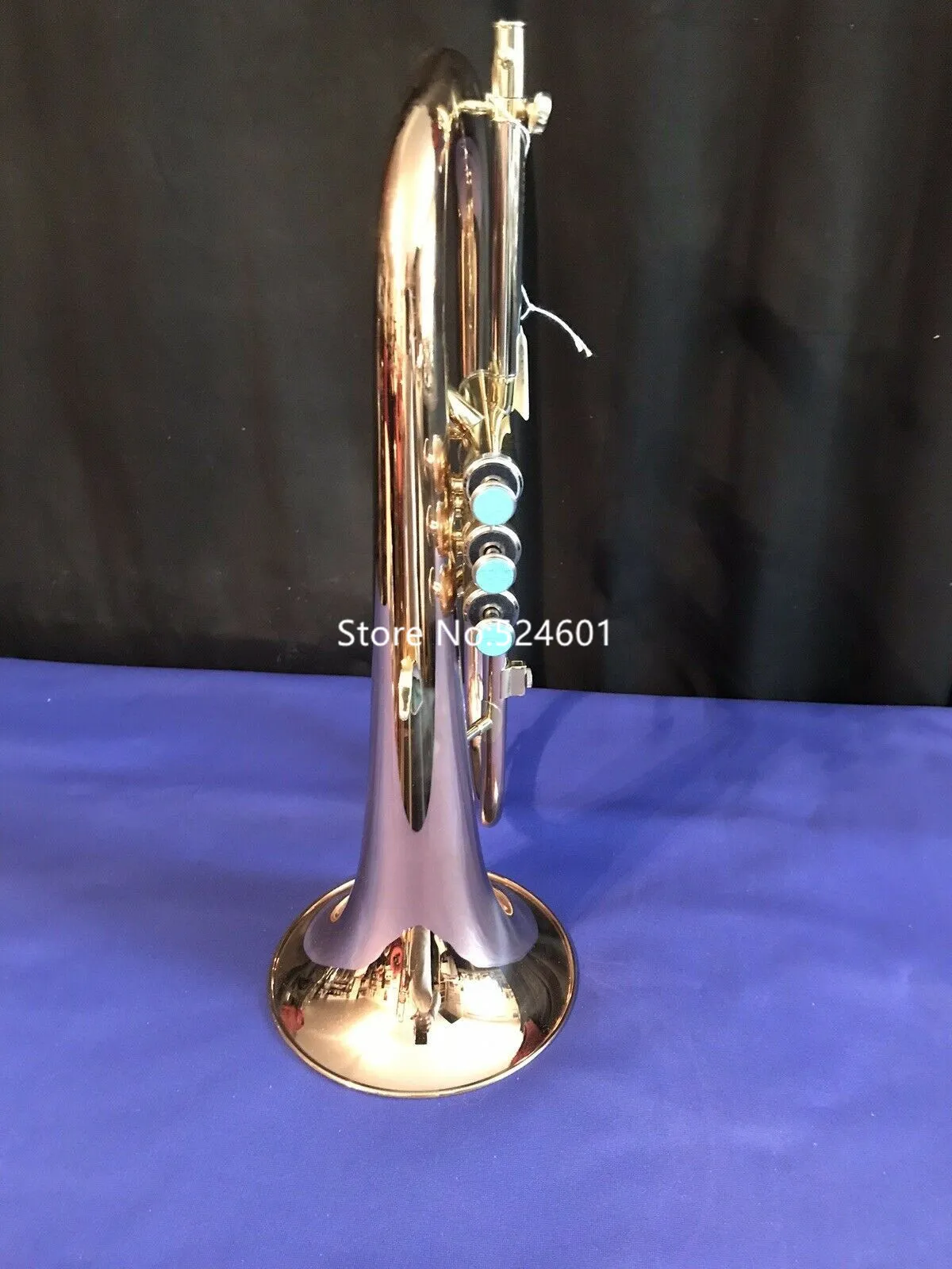 フリューゲルホルンSADSN （DHgate.com:Bb Flugelhorn Red Brass Bell 
