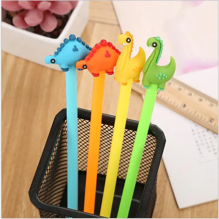 Pen Kawaii 0.5mm Candy Color Animal Dinosaur Gel Pens Signature Pen for Office School Writing Stationery Free Shipping
