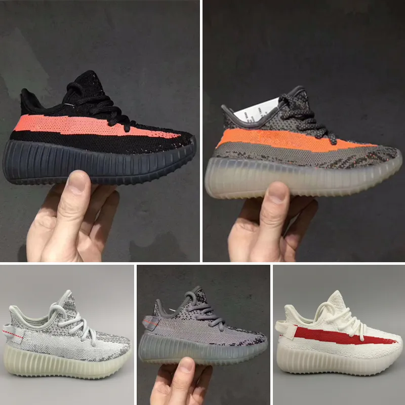 Adidas Yeezy 350 V2 Barato Bebé Niños Kanye West Niños Calzado atlético Chicos Zapatillas Niños niños 35o V2 zapatos Zapatillas de entrenamiento Tamaño 28-35