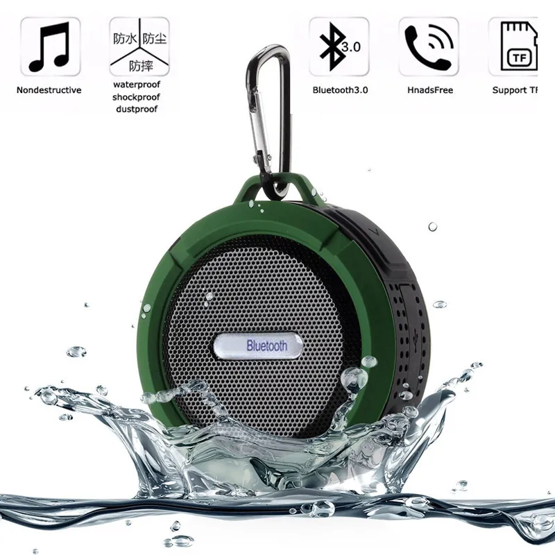 Taşınabilir Kablosuz Mini Bluetooth Hoparlör Su geçirmez Duş Hoparlör Ses Kutusu Hoparlör TF Kart Eller serbest Ses Kutusu Kişisel Logo Ekle Can