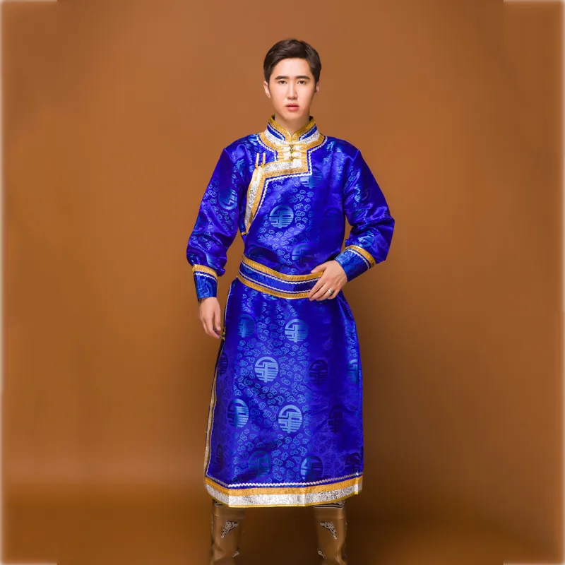 Long Sleeve National Blue Gown For Men Mongolian Grassland Festival Mens Stage Clothes And Oriental Ethnic Costume From Mongolia From Fleming627 70.66 DHgate.Com