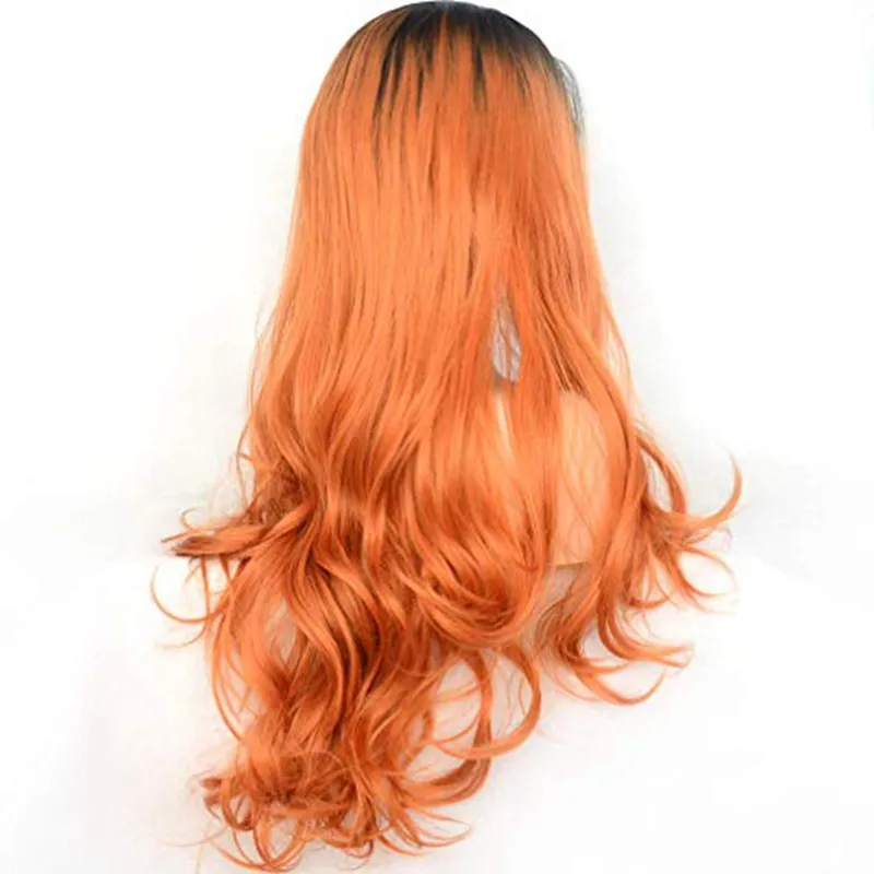 High quality orange wig top
