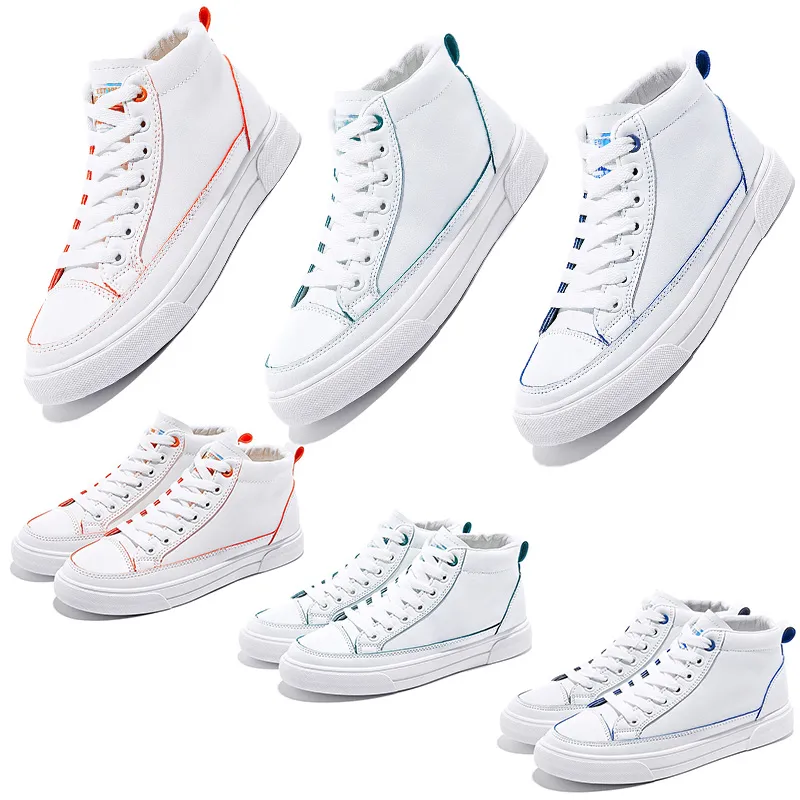 scarpe casual da donna in tela con plateau triple bianco rosso verde blu tessuto comode scarpe da ginnastica firmate sneakers 35-40