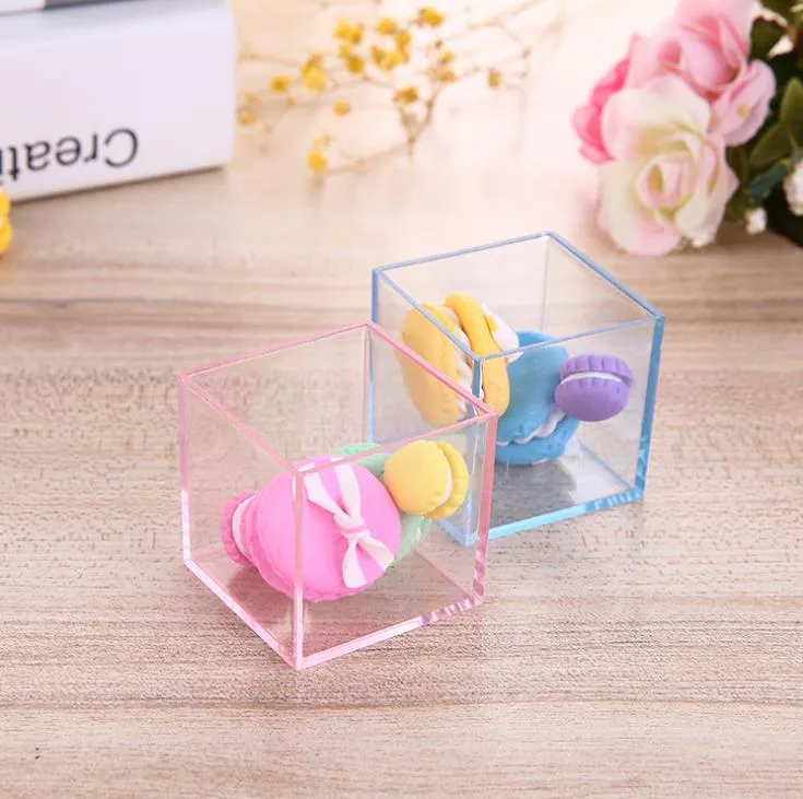 Hooqict Transparente Geschenkboxen 5,1 X 5,1 X 5,1 Cm, 50 Stück – Für Gastgeschenke, Süßigkeiten & Deko
