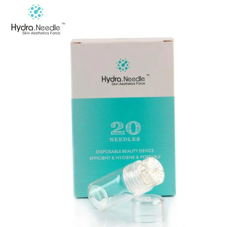 Hydra d'aiguille hydrra automatique de haute qualité 20 bouteille aqua micro-canal mésothérapie aiguille or tactile fin tactile Derma tampon