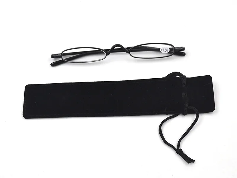 Мужские и женские карманные очки для чтения портативные контейнеры Presbyopia UltraLight Mini Складывая складное стекло Послание с ткани263E