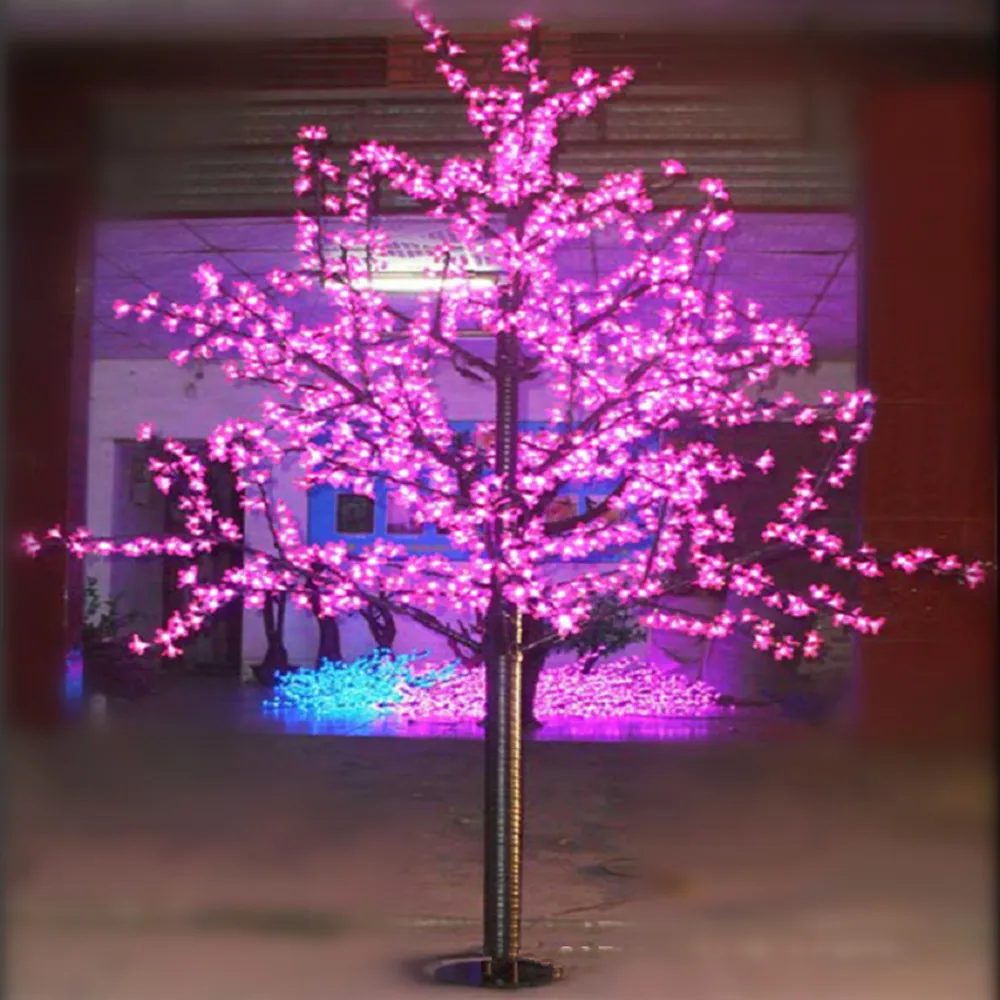LED Solar Powered Tree Lights Cherry Blossom Tree LED Bulbs 1.5m 5ft Height Indoor Or Outdoor