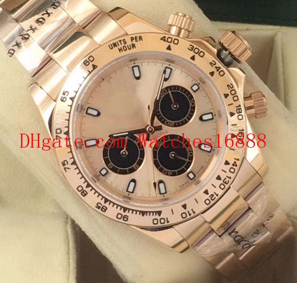 Orologio da uomo nuovo a 6 colori senza cronografo 116505 oro rosa 18 carati 40mm orologio da polso automatico da uomo con movimento Asia 2813