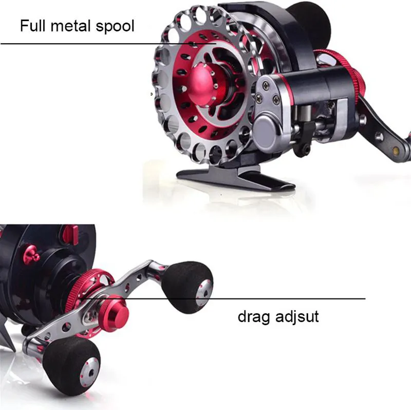 Metal Automatic Cable Fly Fishing Reel Ice Ratio 2.6:1 Trolling Reels  10+1BB Right/Left Baitcasting Raft Reel From Hzr1314, $47.24