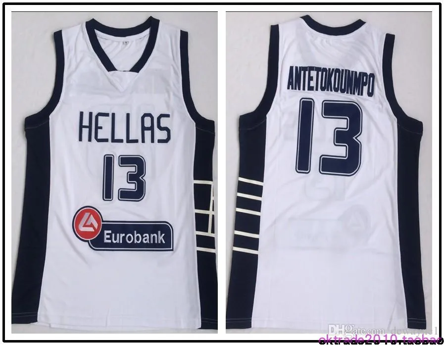 Greece Hellas College Jerseys The Alphabet Basketball 13 Giannis