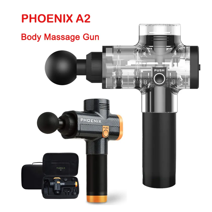 Phoenix A2電子マッサージ銃のプロフェッショナルボディマッサージ様深い筋肉のマッサージ銃の筋肉マッサージリラクゼーションガンの痛みの軽減LY191203